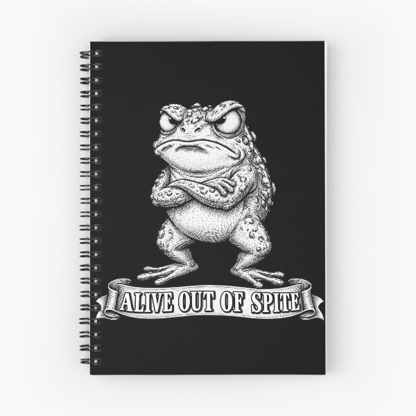 Item preview, Alive Out of Spite Frog Funny Gift designed and sold by InkwellOddity.