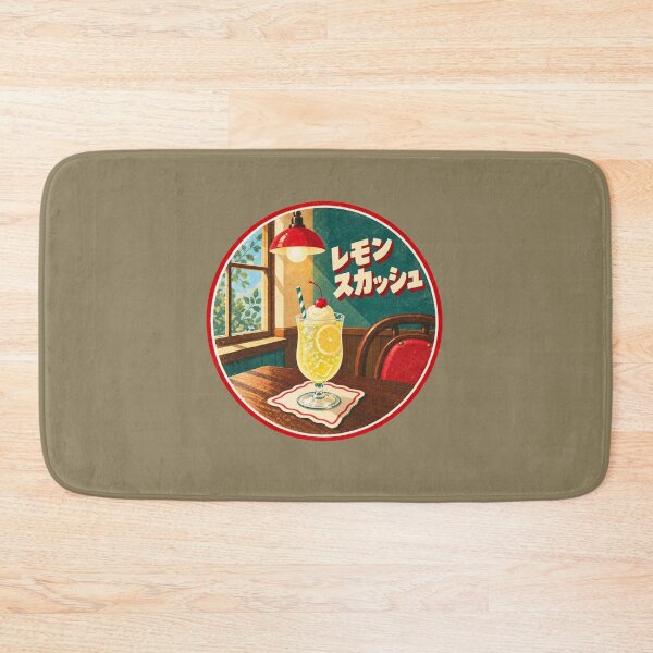 Item preview, Retro Kissaten Lemon Squash – Japanese Vintage Café designed and sold by mellow-koko.