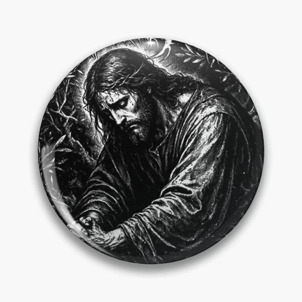 Item preview, Agony in the Garden Jesus Christian Death Metal Catholic designed and sold by llamaamanart.