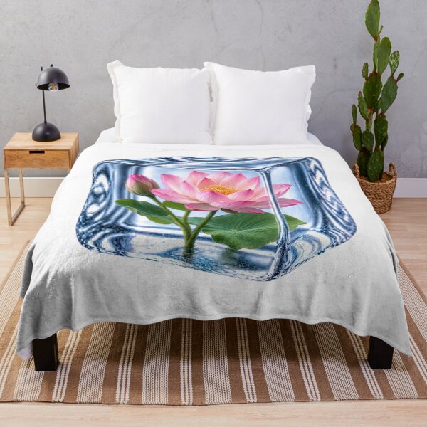 Item preview, Pink Lotus Frozen in Ice Cube designed and sold by MichalHau.