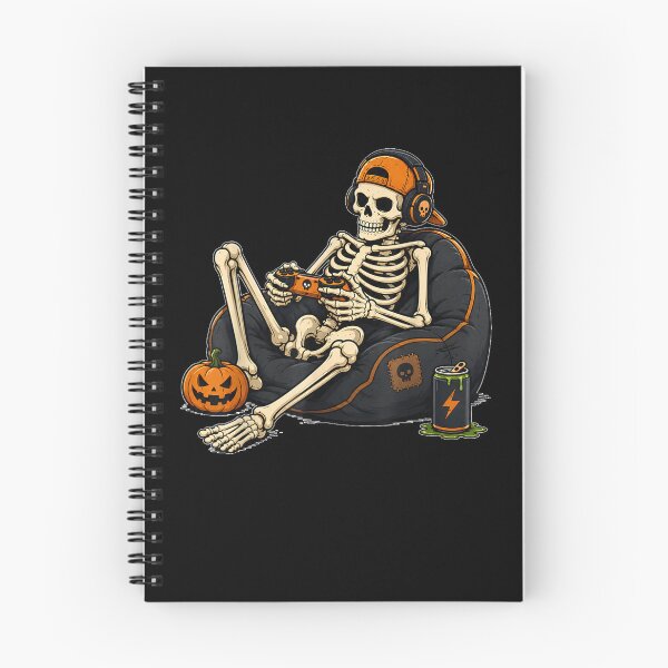 Item preview, Funny Halloween Skeleton Gamer Video Gaming Mens Boys Kids designed and sold by RannaHile.