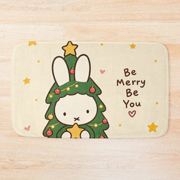 Item preview, Cute Christmas Tree Bunny Be Merry designed and sold by Cozy Moss Studio.