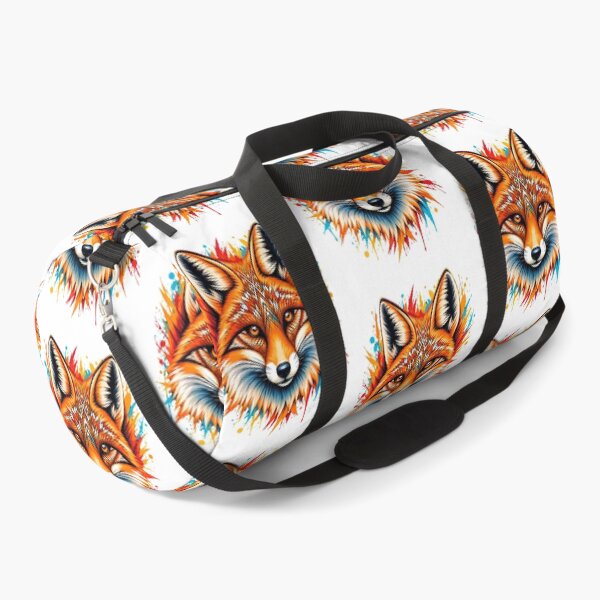 Item preview, Vibrant Geometric Fox – Colorful Cartoon Dog Animal Art designed and sold by Genius Geek.