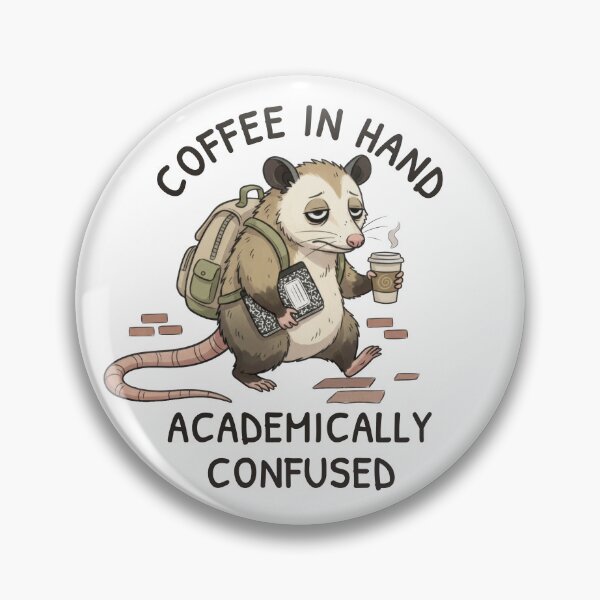 Item preview, Academically Confused Coffee Student Humor designed and sold by ChernotytskaArt.