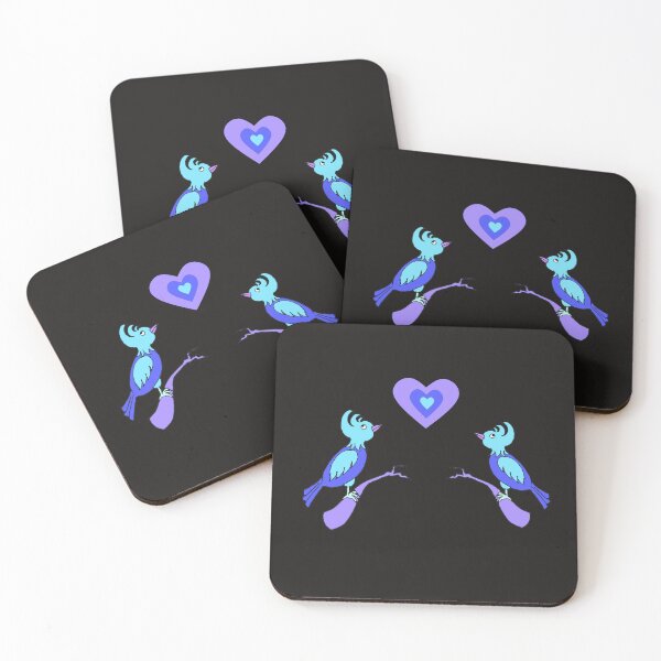 Item preview, Bluebirds in love designed and sold by ArthureCendre.