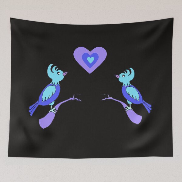 Item preview, Bluebirds in love designed and sold by ArthureCendre.