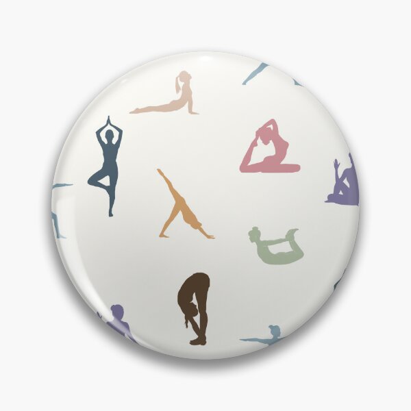 Item preview, Pastel Boho Yoga Poses and Mindfulness Silhouettes Art designed and sold by HBBS DESIGNS.