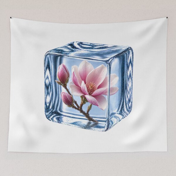 Item preview, Pink Magnolia Frozen in Ice Cube designed and sold by MichalHau.