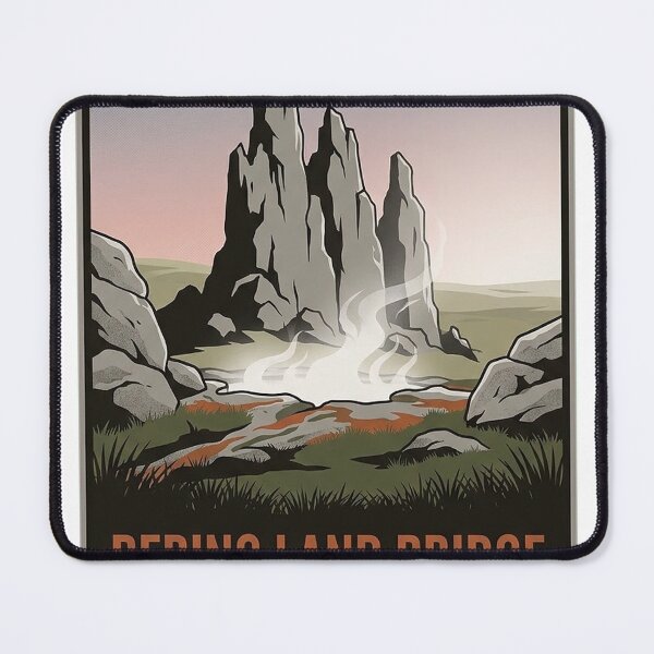 Item preview, Serpentine Hot Springs Bering Land Bridge Alaska Sticker designed and sold by DetourDgn.
