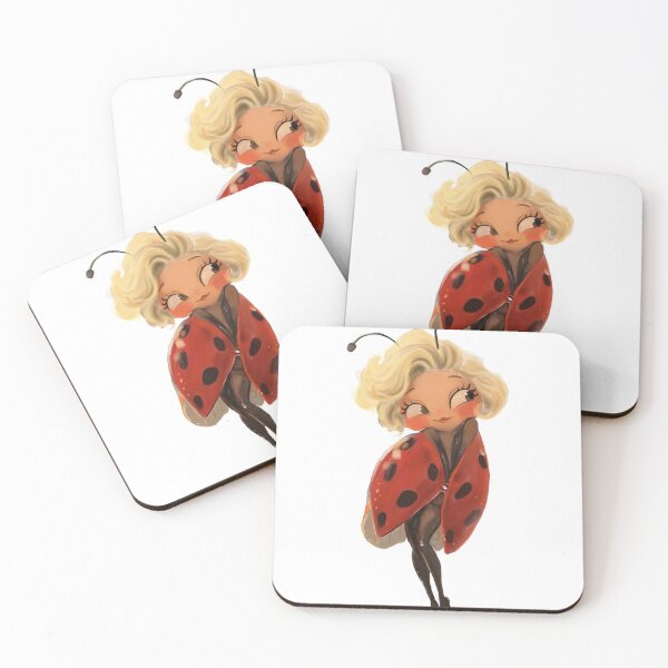 Item preview, Marilyn Ladybug - Cute Vintage Pop Art Insect designed and sold by jassoart.