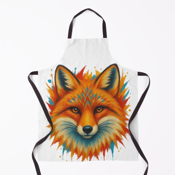 Item preview, Vibrant Geometric Fox – Colorful Cartoon Dog Animal Art designed and sold by Genius Geek.