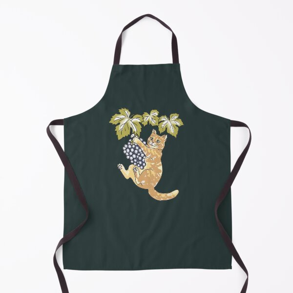 Item preview, Whimsical Cat Dangling on Grape Vine Ginger Kitten designed and sold by LeshanArt.