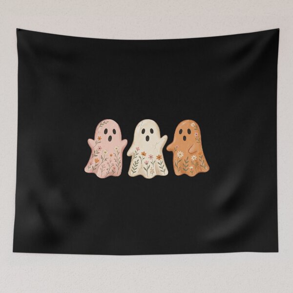 Item preview, Boho Floral Ghosts Autumn Cottagecore designed and sold by dudelinart.