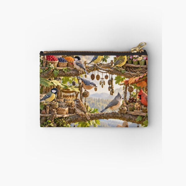Item preview, Whimsical Bird Market in the Trees designed and sold by ArcaneVisionArt.