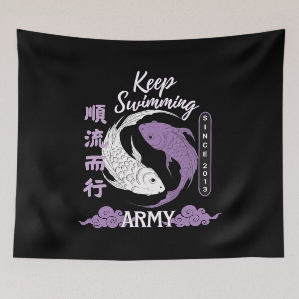 Item preview, Keep Swimming Koi Fish Yin Yang Inspiration designed and sold by Tashina89.
