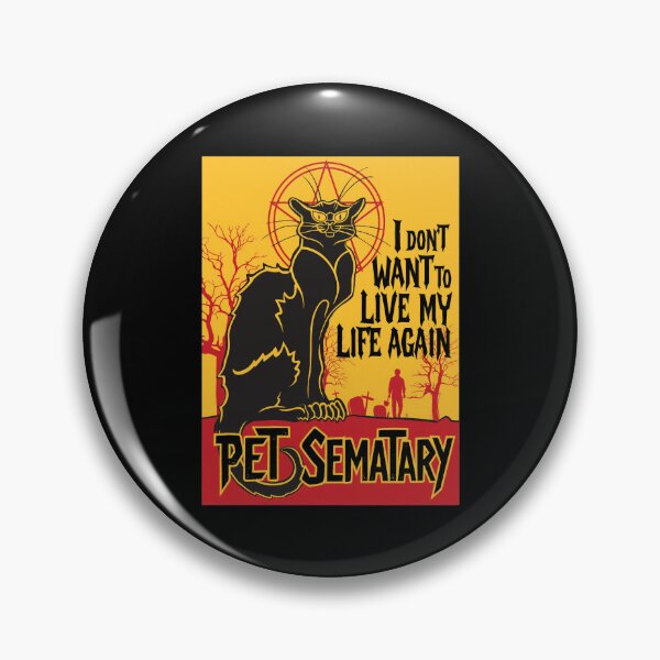 Item preview, Black Cat Pet Sematary Quote Distressed Art designed and sold by Jasonrompfgh.