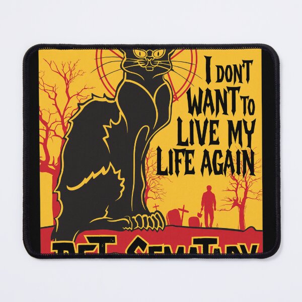 Item preview, Black Cat Pet Sematary Quote Distressed Art designed and sold by Jasonrompfgh.