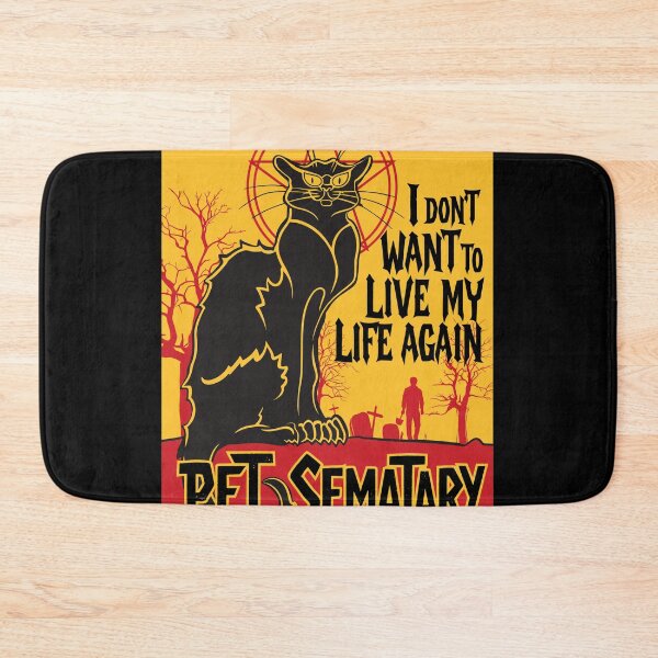 Item preview, Black Cat Pet Sematary Quote Distressed Art designed and sold by Jasonrompfgh.