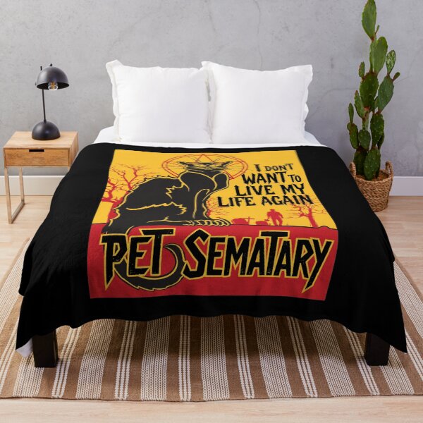Item preview, Black Cat Pet Sematary Quote Distressed Art designed and sold by Jasonrompfgh.