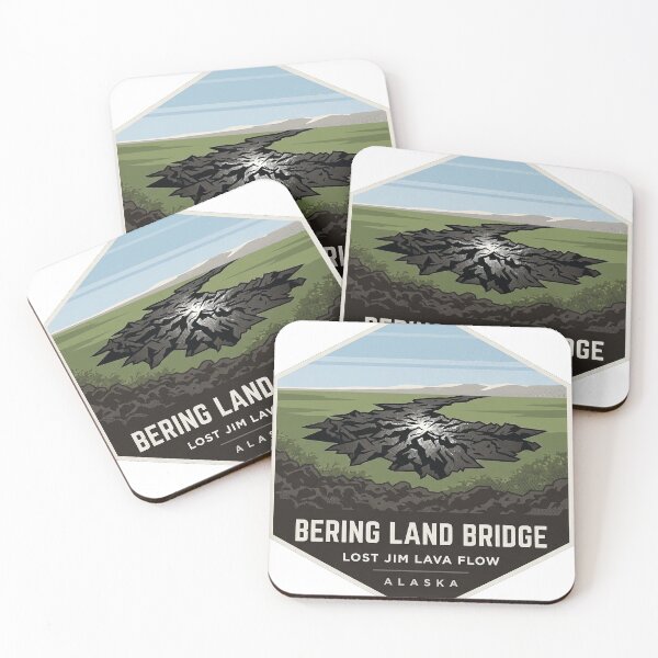 Item preview, Lost Jim Lava Flow Bering Land Bridge Alaska Sticker designed and sold by DetourDgn.