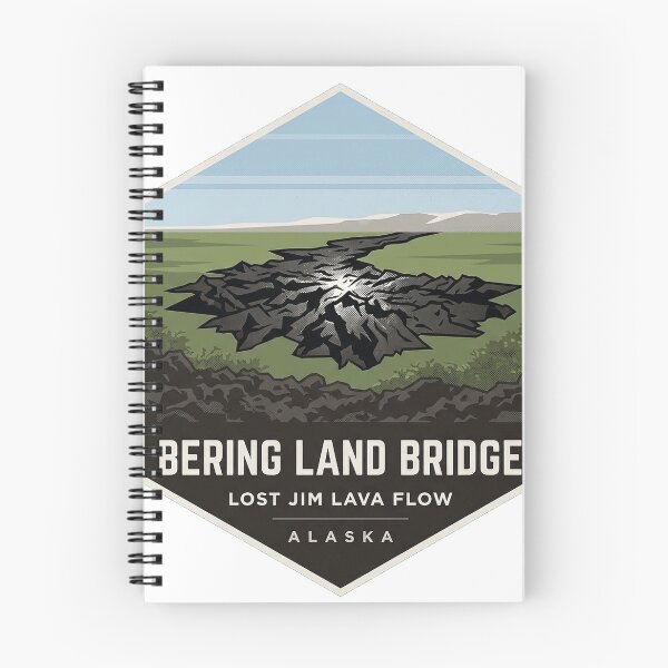 Item preview, Lost Jim Lava Flow Bering Land Bridge Alaska Sticker designed and sold by DetourDgn.