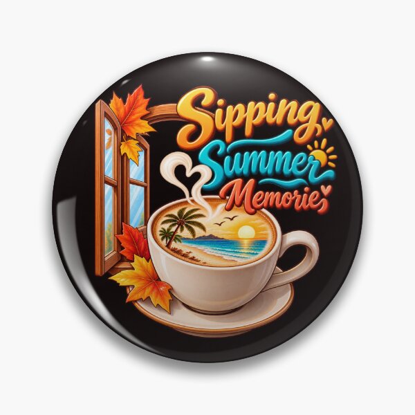 Item preview, Autumn Coffee Dreaming of Summer – Cozy Seasonal Memories designed and sold by Tadeusz1.