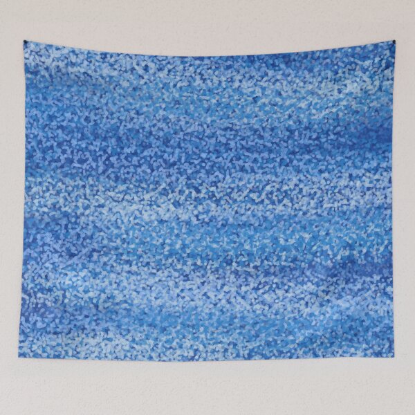 Item preview, Blue Mosaic Wave Texture Pattern designed and sold by ZorianArt.