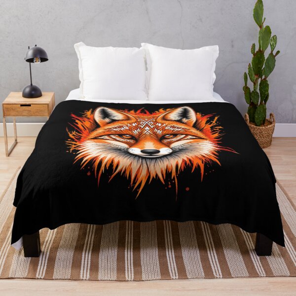 Item preview, Vibrant Geometric Fox – Colorful Cartoon Dog Animal Art designed and sold by Genius Geek.