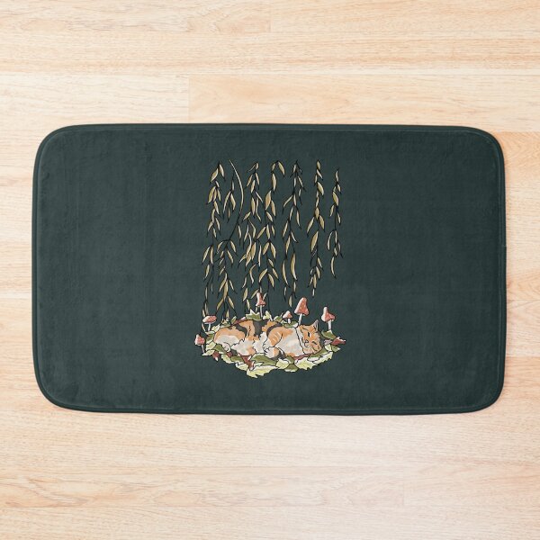 Item preview, Cottagecore Cat Goblincore Sleeping under Willow Tree with Mushrooms designed and sold by LeshanArt.