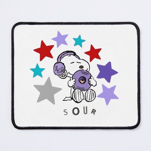 Item preview, Snoopy Listening To Olivia Rodrigo Sour Album Stars designed and sold by Worldofrat.