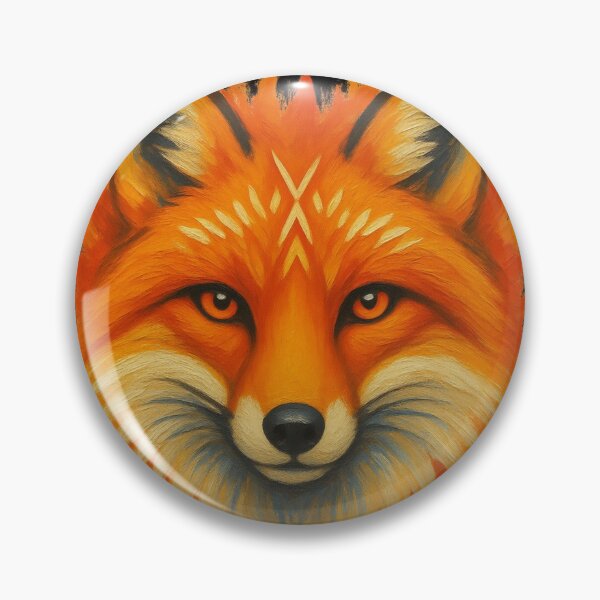Aperçu de l'œuvre Renard géométrique vibrant – Art animalier de dessin animé de chien coloré créée et vendue par Genius Geek.