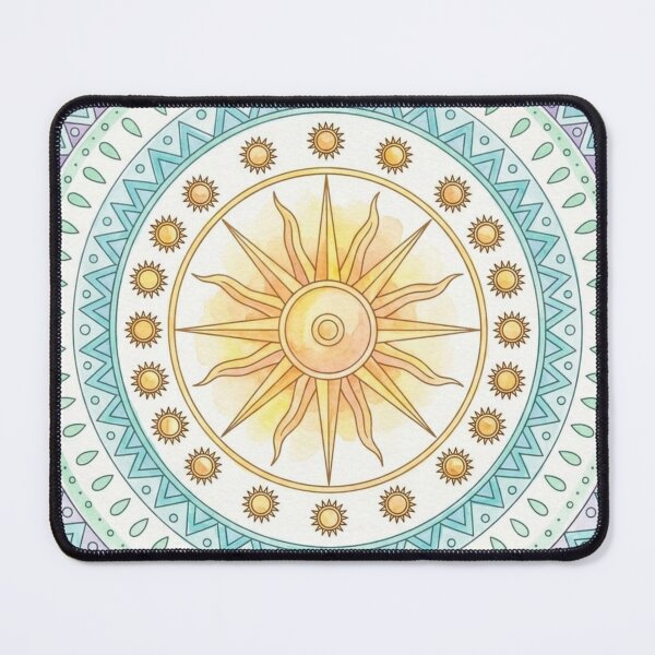 Item preview, Sun Mandala Radiant Sacred Geometry designed and sold by Dreamic.Art.