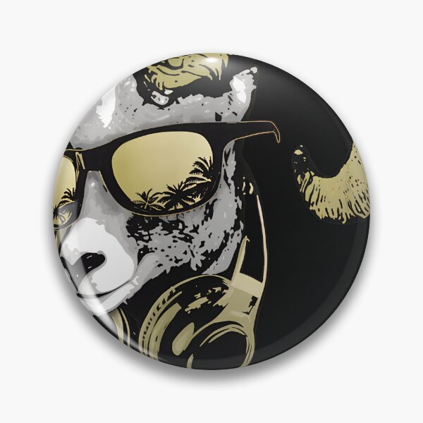 Item preview, Cool Ram Sunglasses Headphones GOAT Graphic designed and sold by YarningsandYear.