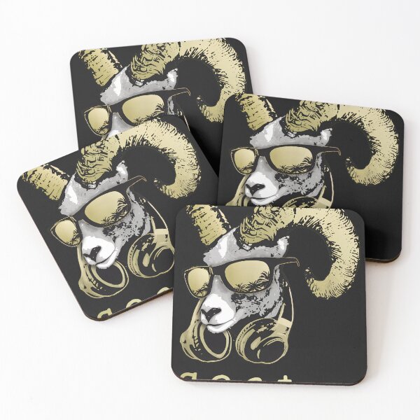 Item preview, Cool Ram Sunglasses Headphones GOAT Graphic designed and sold by YarningsandYear.