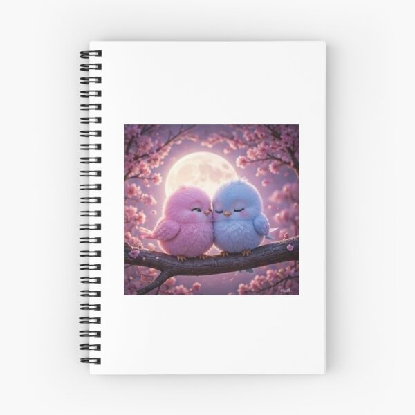 Item preview, Cute Blue Birds on Branch at Sunset designed and sold by ThilankaDesign.