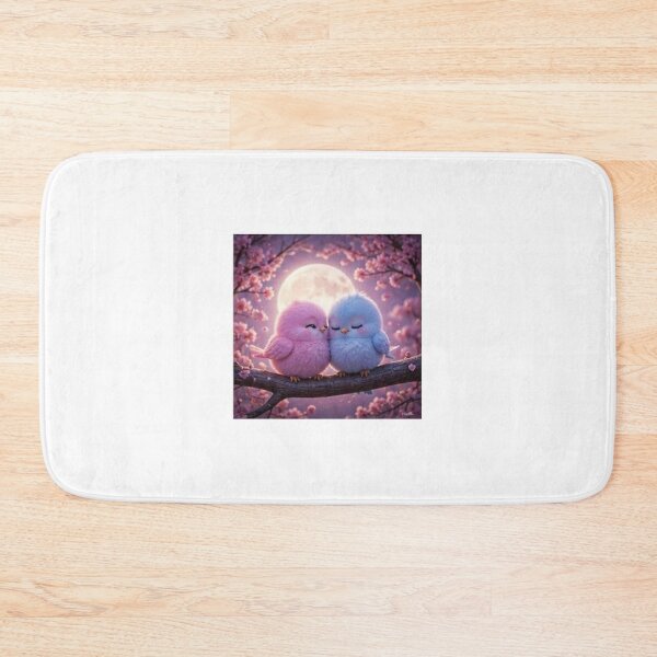 Item preview, Cute Blue Birds on Branch at Sunset designed and sold by ThilankaDesign.