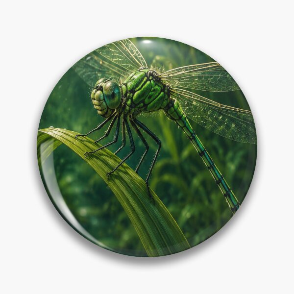 Item preview, Emerald Dragonfly in Fern Forest designed and sold by ArcaneVisionArt.