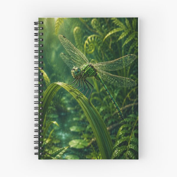 Item preview, Emerald Dragonfly in Fern Forest designed and sold by ArcaneVisionArt.