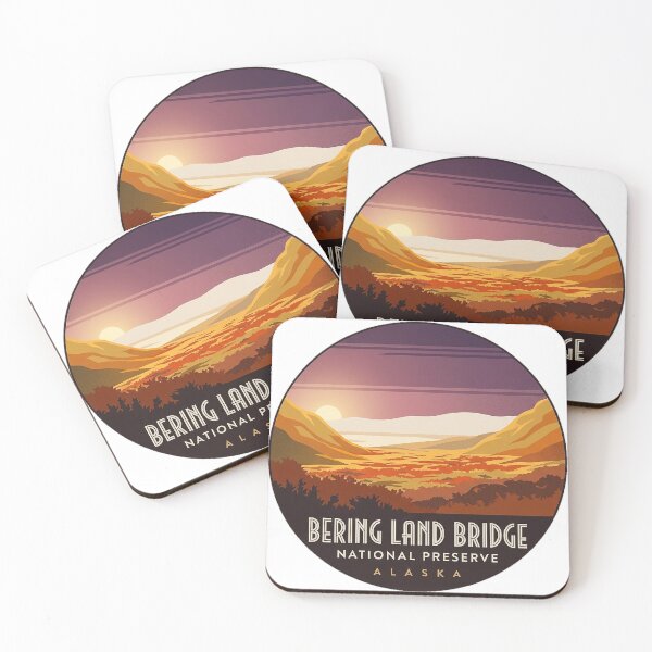 Item preview, Bering Land Bridge Alaska Autumn Tundra Sticker designed and sold by DetourDgn.
