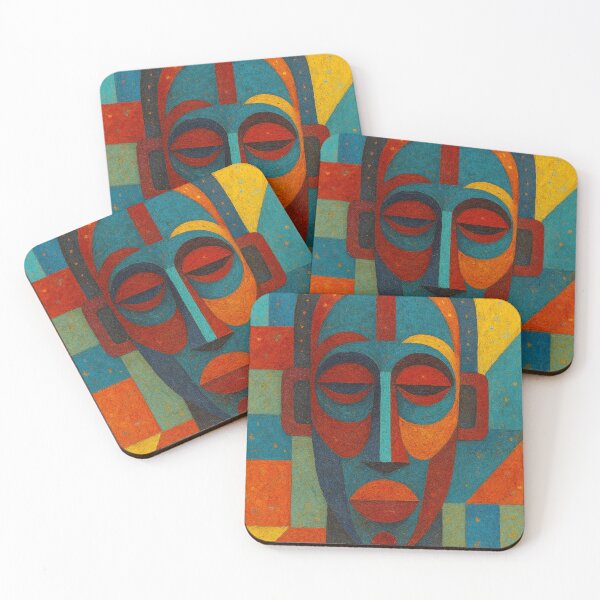 Item preview, African Mask Painting – Tribal African Art designed and sold by GalleryKauffeld.