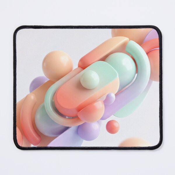 Item preview, Pastel Dream - Minimal 3D Geometric Shapes designed and sold by Agnisherl.