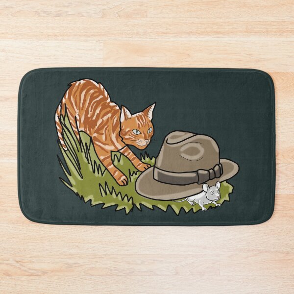 Item preview, Cat and Mouse Whimsical Cottagecore Illustration  designed and sold by LeshanArt.