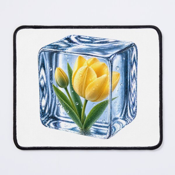 Item preview, Yellow Tulip Encased in Ice designed and sold by MichalHau.