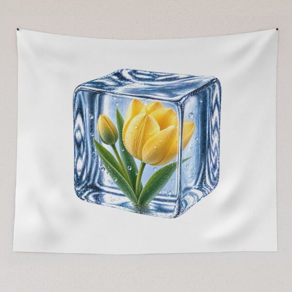 Item preview, Yellow Tulip Encased in Ice designed and sold by MichalHau.