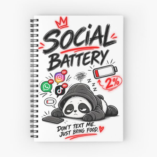 Item preview, Social Battery low  designed and sold by CorazonStudio88.