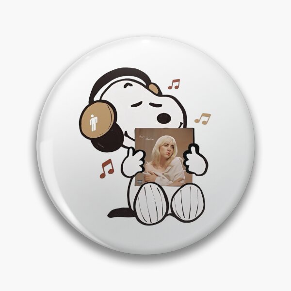 Item preview, Snoopy Listening To Billie Eilish Happier Than Ever Album designed and sold by Worldofrat.