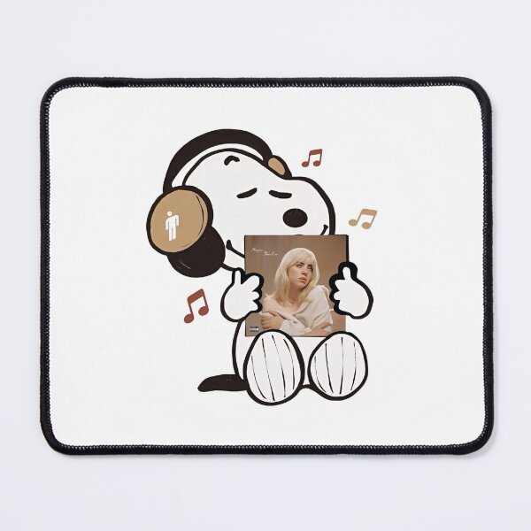 Item preview, Snoopy Listening To Billie Eilish Happier Than Ever Album designed and sold by Worldofrat.