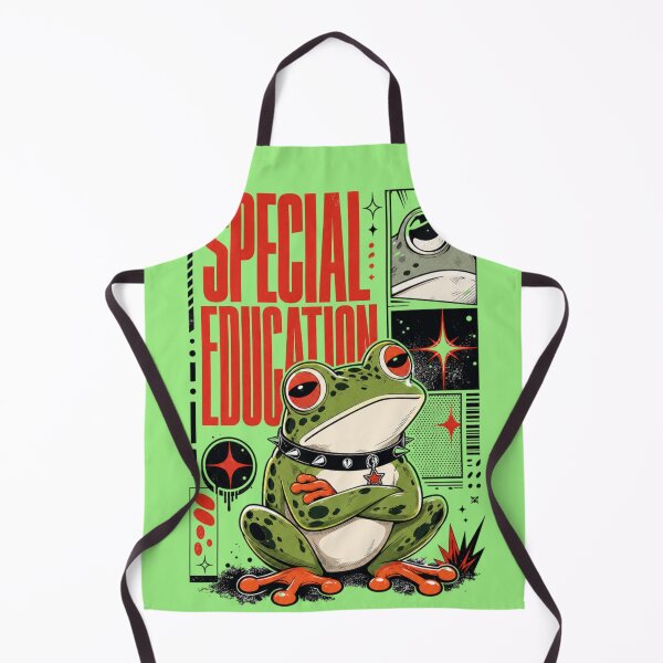 Item preview, Special Education Frog Graphic Poster T-Shirt | Funny SPED Teacher Toad Inclusion Educator Back to School Appreciation Gift Red Black Comic Art designed and sold by illeN-Art-World.