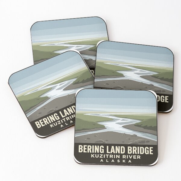 Item preview, Kuzitrin River Bering Land Bridge Alaska Sticker designed and sold by DetourDgn.