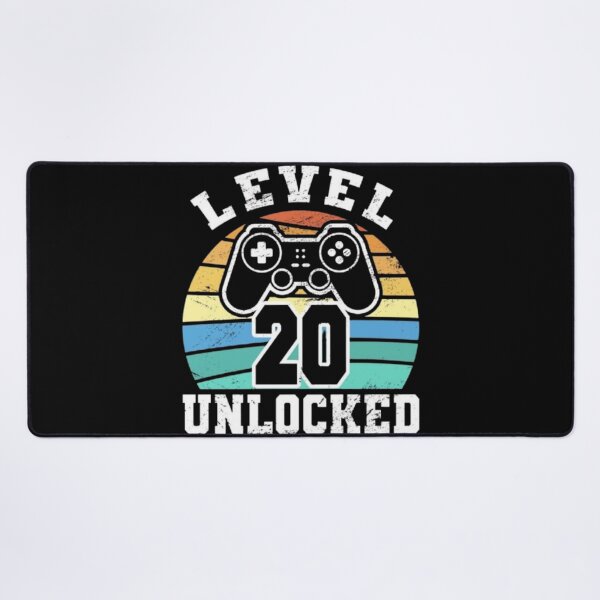 Item preview, Level 20 Unlocked Vintage Gamer 20th Birthday designed and sold by louda02.